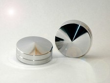 2 Abdeckungen poliert für